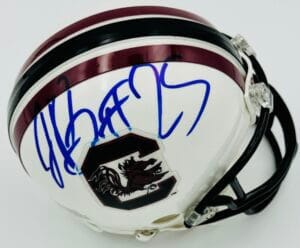 LARENZ BRYANT SIGNED SOUTH CAROLINA GAMECOCKS MINI HELMET USC AUTOGRAPH COA J1