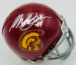 MAX BROWNE SIGNED USC TROJANS MINI HELMET SOUTHERN CALIFORNIA AUTOGRAPH COA J1