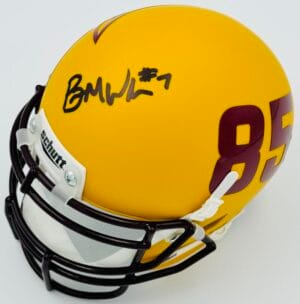 BRADY WHITE SIGNED ARIZONA STATE SUN DEVILS MINI HELMET MEMPHIS AUTOGRAPH COA J7