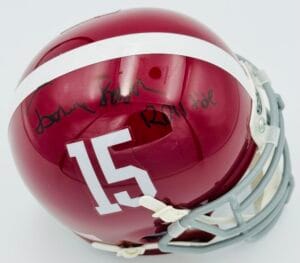 JOSH FRAZIER SIGNED ALABAMA CRIMSON TIDE MINI FOOTBALL HELMET AUTOGRAPH COA J1