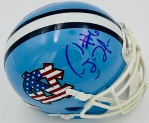 CALEB HENDERSON SIGNED NORTH CAROLINA TARHEELS USA MINI HELMET AUTOGRAPH J8