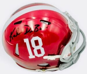 KALEN DEBOER SIGNED ALABAMA CRIMSON TIDE SIGNED MINI HELMET AUTOGRAPH BAS J31