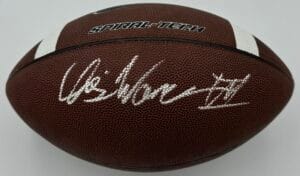 CHRIS WARREN III SIGNED NIKE SPIRAL TECH FOOTBALL TEXAS LONGHORNS AUTOGRAPH J1