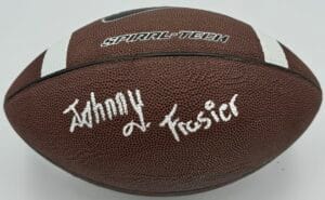 JOHNNY FRASIER SIGNED NIKE FOOTBALL NORTH CAROLINA STATE WOLFPACK AUTOGRAPH J1