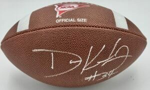 DARRIN KIRKLAND JR. SIGNED OFFICIAL SIZE NCAA FOOTBALL TENNESSEE VOLUNTEERS K1