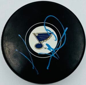 KEN HITCHCOCK SIGNED ST. LOUIS BLUES HOCKEY PUCK TEAM DALLAS STARS AUTOGRAPH J10