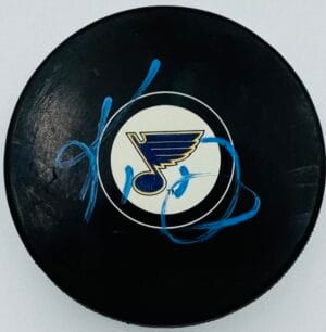 KEN HITCHCOCK SIGNED ST. LOUIS BLUES HOCKEY PUCK TEAM DALLAS STARS AUTOGRAPH J12