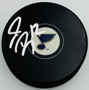 DEREK ROY SIGNED ST. LOUIS BLUES PUCK TEAM CANADA STARS OILERS AUTOGRAPH COA J1