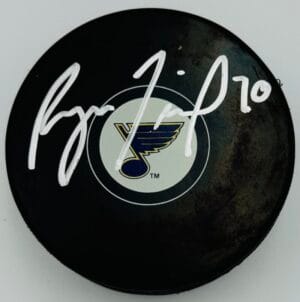 RYAN TESINK SIGNED ST. LOUIS BLUES HOCKEY PUCK TEAM AUTOGRAPH COA J2