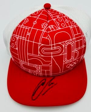 MIN WOO LEE SIGNED 2024 PARIS OLYMPICS MENS GOLF HAT AUSTRALIA AUTOGRAPH BAS K72