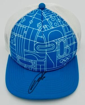 MIN WOO LEE SIGNED 2024 PARIS OLYMPICS MENS GOLF HAT AUSTRALIA AUTOGRAPH BAS K71