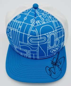 YUKA SASO SIGNED 2024 PARIS OLYMPICS WOMENS GOLF HAT JAPAN AUTOGRAPH BAS K68