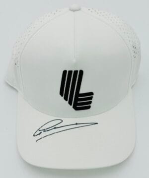 GREG NORMAN SIGNED WHITE LIV GOLF HAT THE OPEN CHAMPIONSHIP AUTOGRAPH BAS K64