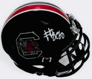 DEBO WILLIAMS SIGNED SOUTH CAROLINA GAMECOCKS MINI HELMET AUTOGRAPH BECKETT J57
