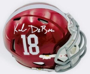 KALEN DEBOER SIGNED ALABAMA CRIMSON TIDE SIGNED MINI HELMET AUTOGRAPH BAS K99