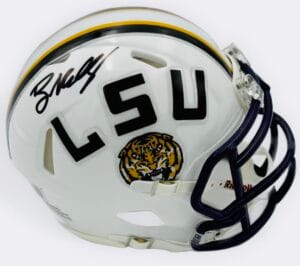 BRIAN KELLY SIGNED LSU TIGERS MINI FOOTBALL HELMET AUTOGRAPH BAS BECKETT J30