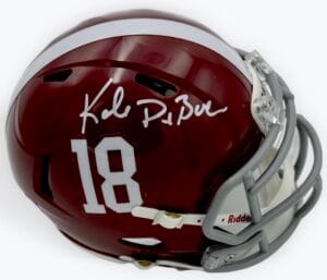 KALEN DEBOER SIGNED ALABAMA CRIMSON TIDE SIGNED MINI HELMET AUTOGRAPH BAS K01