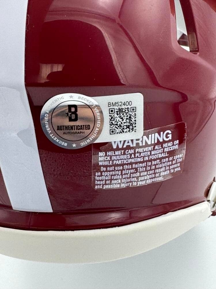 Kalen Deboer Signed Alabama Crimson Tide Signed Mini Helmet Autograph Bas K01 - Image 2