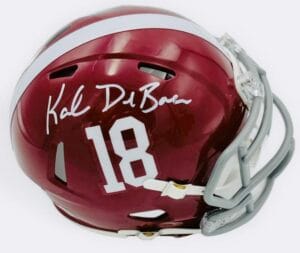KALEN DEBOER SIGNED ALABAMA CRIMSON TIDE SIGNED MINI HELMET AUTOGRAPH BAS J98