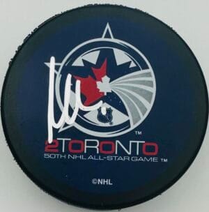 MARTIN BRODEUR SIGNED TORONTO 2000 ALL STAR GAME HOCKEY PUCK DEVILS BECKETT J20