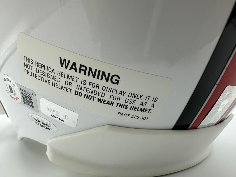 Jim Brown Dan Marino Joe Montana Jerry Rice Signed Hall Of Fame Full Size Helmet - Image 4