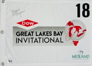 LEXI THOMPSON SIGNED DOW CHAMPIONSHIP GREAT LAKES GOLF FLAG AUTOGRAPH BAS K98