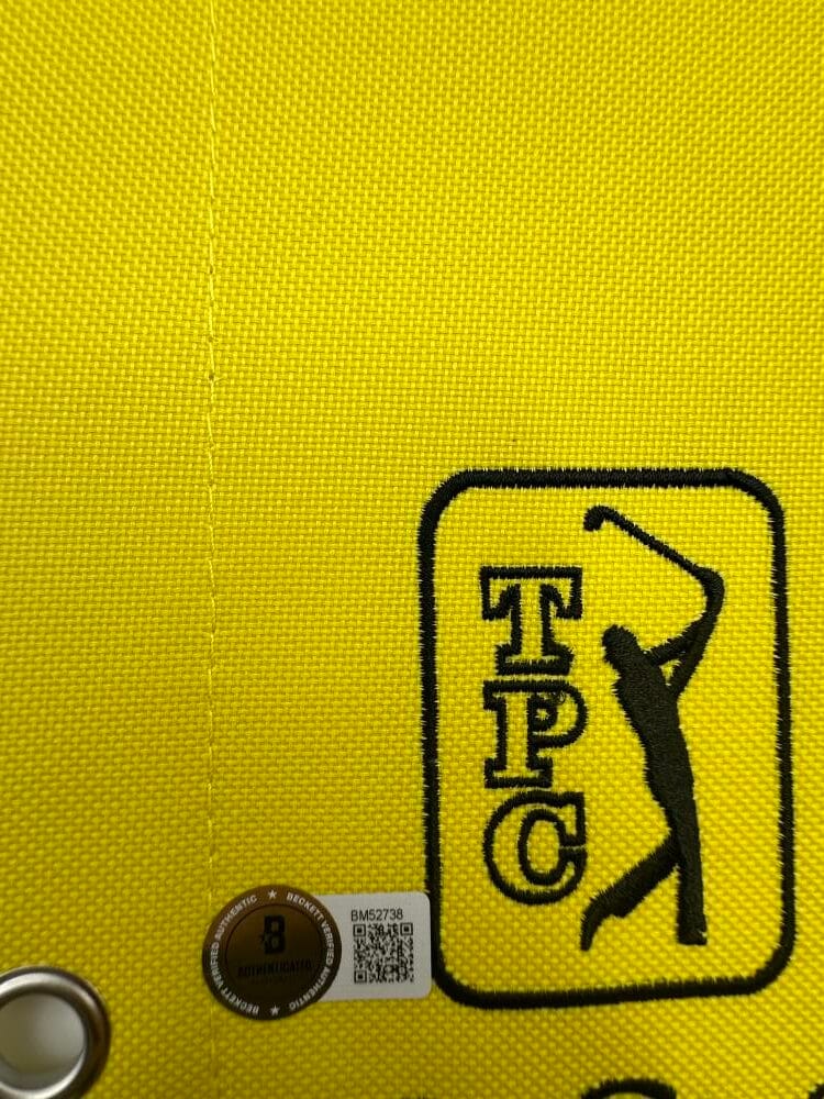Viktor Hovland Signed 2024 Fedex St Jude Championship Golf Pin Flag Bas K738 - Image 2