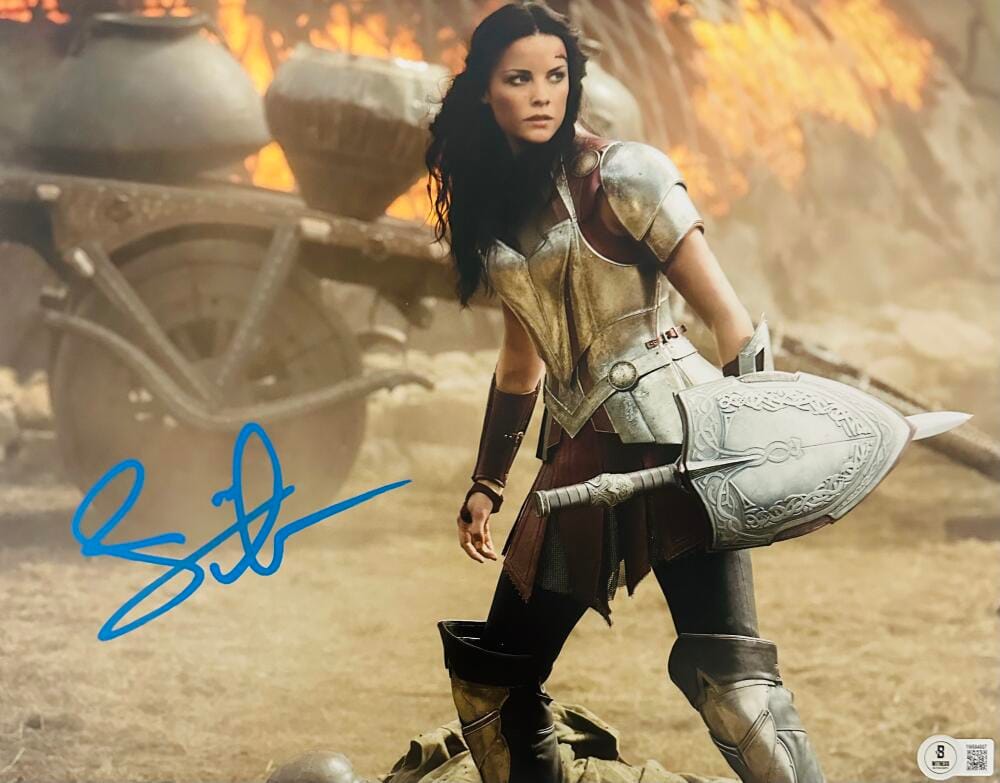 JAIMIE ALEXANDER SIGNED THOR LADY SIFF 11X14 PHOTO MARVEL AUTOGRAPH BAS 807