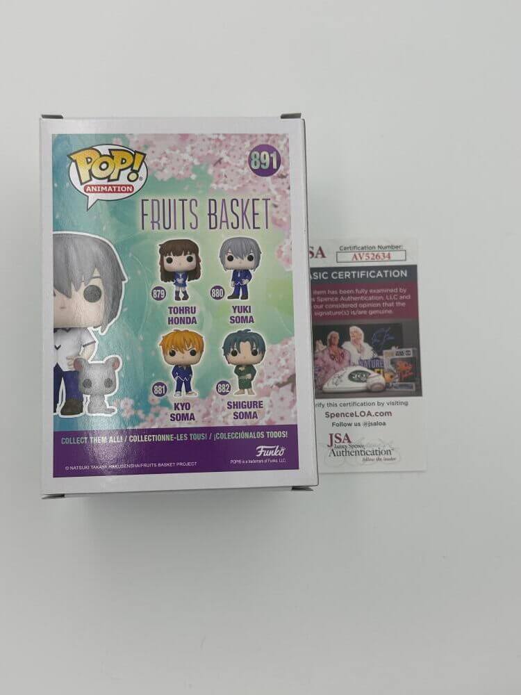 Eric Vale Signed Yuki Soma With Rat Funko Fruits Basket Anime Autograph Jsa 634 - Image 3