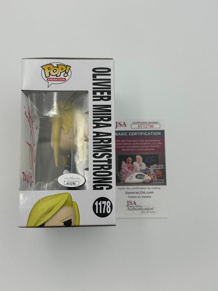 Stephanie Young Signed Olivier Mira Armstrong Funko Fullmetal Alchemist Jsa 780 - Image 2