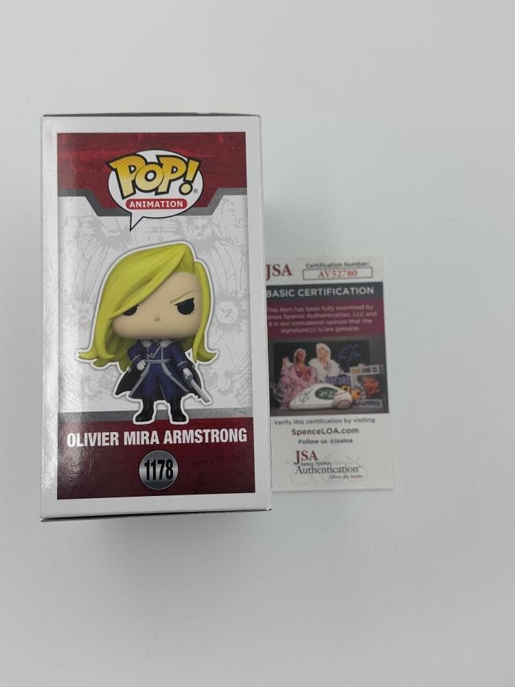Stephanie Young Signed Olivier Mira Armstrong Funko Fullmetal Alchemist Jsa 780 - Image 4