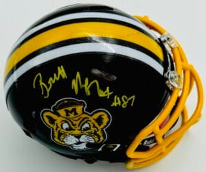 BRETT NORFLEET SIGNED MISSOURI TIGERS MINI HELMET MIZZOU AUTOGRAPH BAS J93