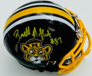 BRETT NORFLEET SIGNED MISSOURI TIGERS MINI HELMET MIZZOU AUTOGRAPH BAS K96