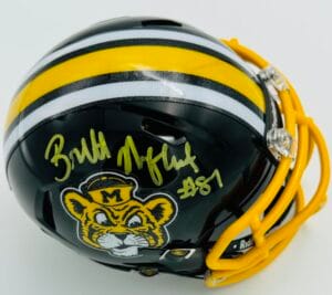 BRETT NORFLEET SIGNED MISSOURI TIGERS MINI HELMET MIZZOU AUTOGRAPH BAS K98