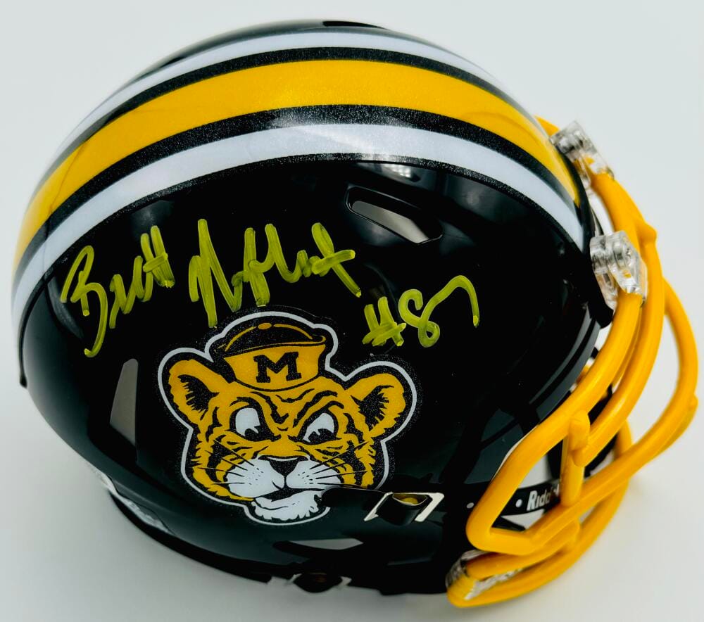 BRETT NORFLEET SIGNED MISSOURI TIGERS MINI HELMET MIZZOU AUTOGRAPH BAS K97