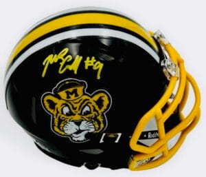 MARCUS CARROLL SIGNED MISSOURI TIGERS SAILOR MINI HELMET MIZZOU BECKETT BAS J78
