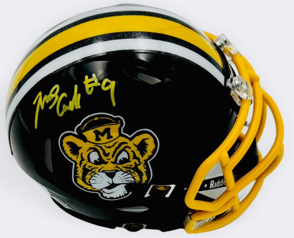 MARCUS CARROLL SIGNED MISSOURI TIGERS SAILOR MINI HELMET MIZZOU BECKETT BAS J80