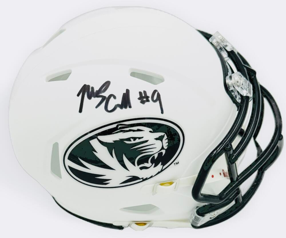 MARCUS CARROLL SIGNED MISSOURI TIGERS MINI HELMET MIZZOU SEC AUTOGRAPH BAS K95