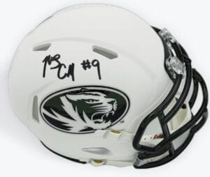 MARCUS CARROLL SIGNED MISSOURI TIGERS MINI HELMET MIZZOU SEC AUTOGRAPH BAS K93