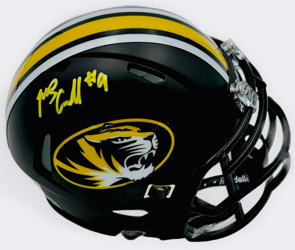 MARCUS CARROLL SIGNED MISSOURI TIGERS MINI HELMET MIZZOU SEC AUTOGRAPH BAS K86