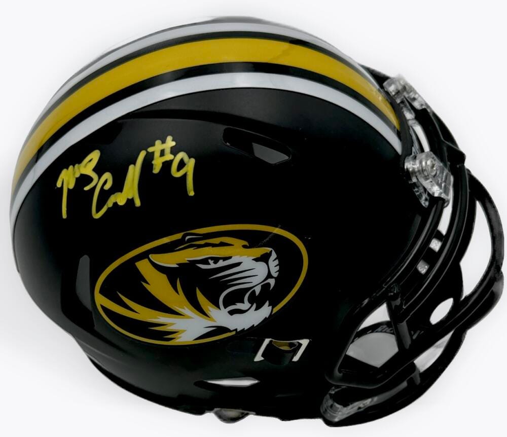 MARCUS CARROLL SIGNED MISSOURI TIGERS MINI HELMET MIZZOU SEC AUTOGRAPH BAS K94