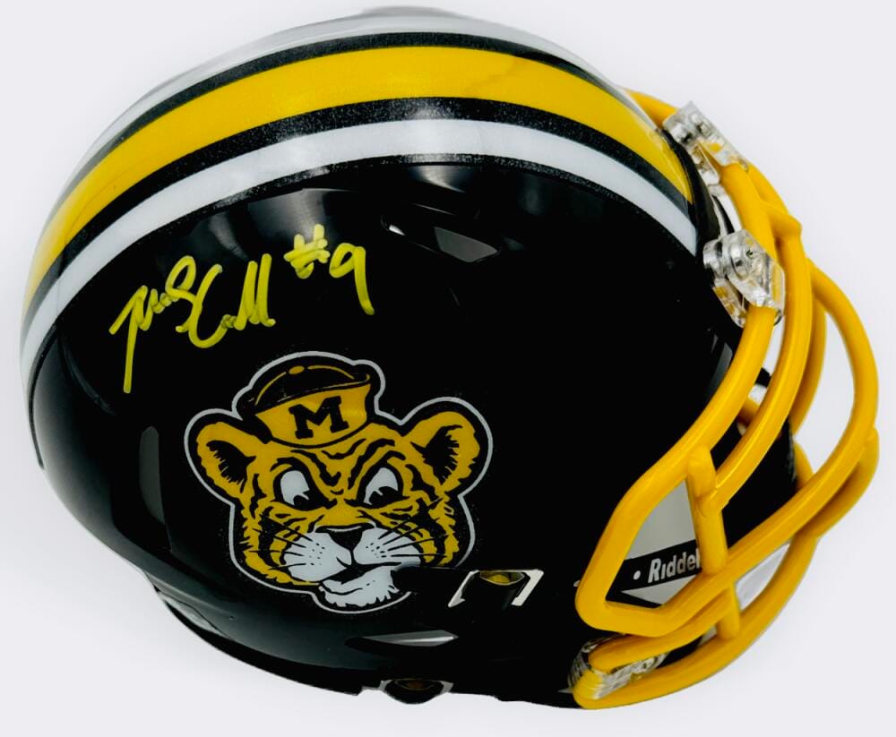MARCUS CARROLL SIGNED MISSOURI TIGERS MINI HELMET MIZZOU SEC AUTOGRAPH BAS K77