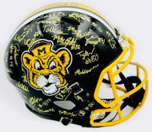 2024-25 SIGNED MISSOURI TIGERS FS HELMET LUTHER BURDEN BRETT NORFLEET BAS J05