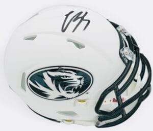 LUTHER BURDEN SIGNED MISSOURI TIGERS MINI HELMET MIZZOU AUTOGRAPH BECKETT K103