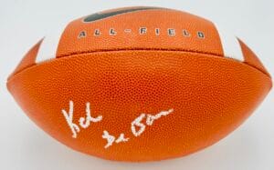 KALEN DEBOER SIGNED OFFICIAL SIZE NIKE FOOTBALL ALABAMA CRIMSON TIDE BAS K062