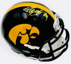LESHON WILLIAMS SIGNED IOWA HAWKEYES FOOTBALL MINI HELMET AUTOGRAPH BAS J97