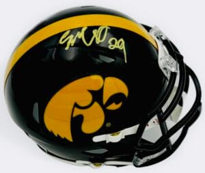 SEBASTIAN CASTRO SIGNED IOWA HAWKEYES FOOTBALL MINI HELMET AUTOGRAPH BAS K142