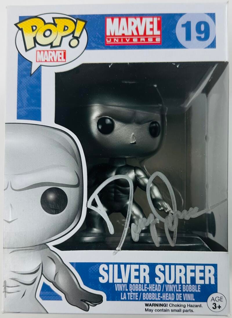 DOUG JONES SIGNED SILVER SURFER FUNKO POP VINYL 19 AUTOGRAPH MARVEL BAS 325
