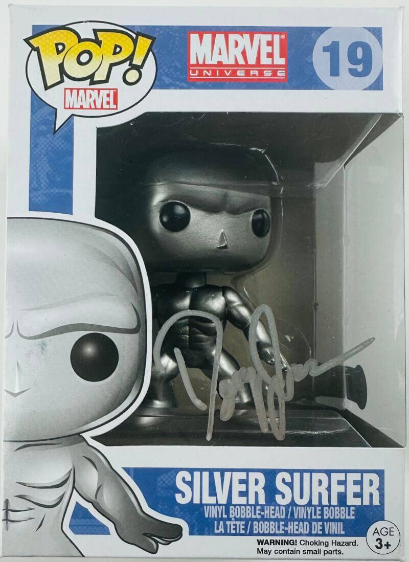 DOUG JONES SIGNED SILVER SURFER FUNKO POP VINYL 19 AUTOGRAPH MARVEL BAS 327