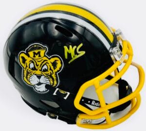 MOOKIE COOPER SIGNED MISSOURI TIGERS FOOTBALL MINI HELMET MIZZOU AUTOGRAPH K1